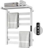 Tower Warmer Rack, 6 Bars Stainless Steel Wall Mounted Electric Heated Towel by Unknown