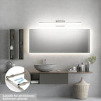 Aipsun 24 inch Modern Brushed Nickel Vanity Light Adjustable Bathroom Light - Image 2