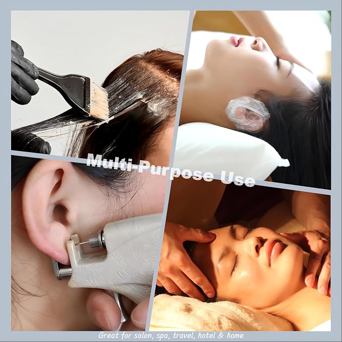 Disposable Ear Covers – 600 Pcs Soft Elastic Plastic Ear Caps - Image 6