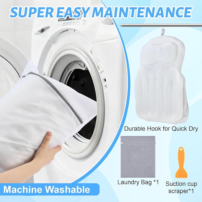 Full Body Bath Pillow for Bathtub, Thick Bathtub Cushion for Soaking Tub - Image 4