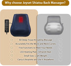 Joyset Back Massager for Back Pain Deep Tissue, Shiatsu Lower Back Neck Massager - Image 5