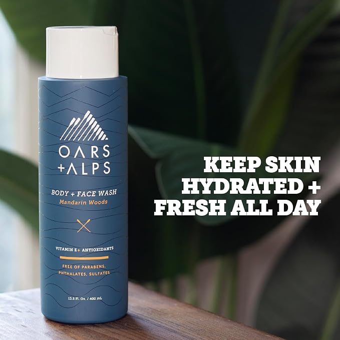 Oars + Alps Body Wash for Men, Mens Body Wash & Face Cleanser - Image 3