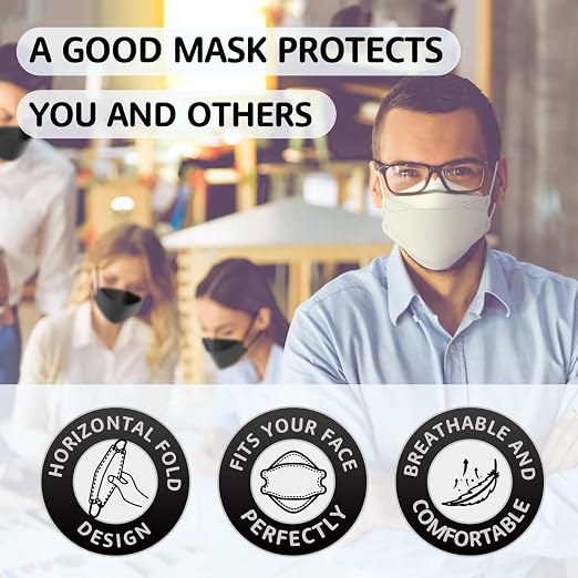 LEVENIS Face Masks 50 Pack, Breathable Comfortable and Disposable Mask - Image 3