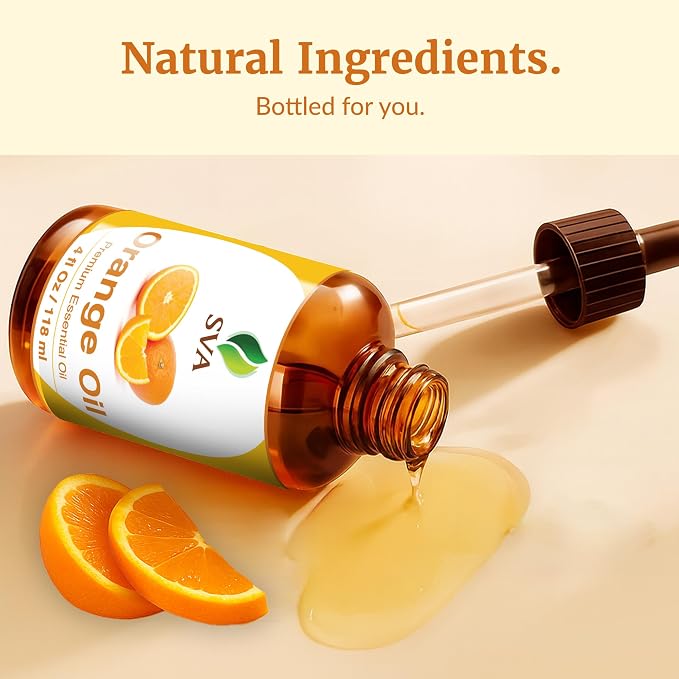 SVA Orange Essential Oil – 4 Fl Oz – 100% Natural Orange Oil - Image 8