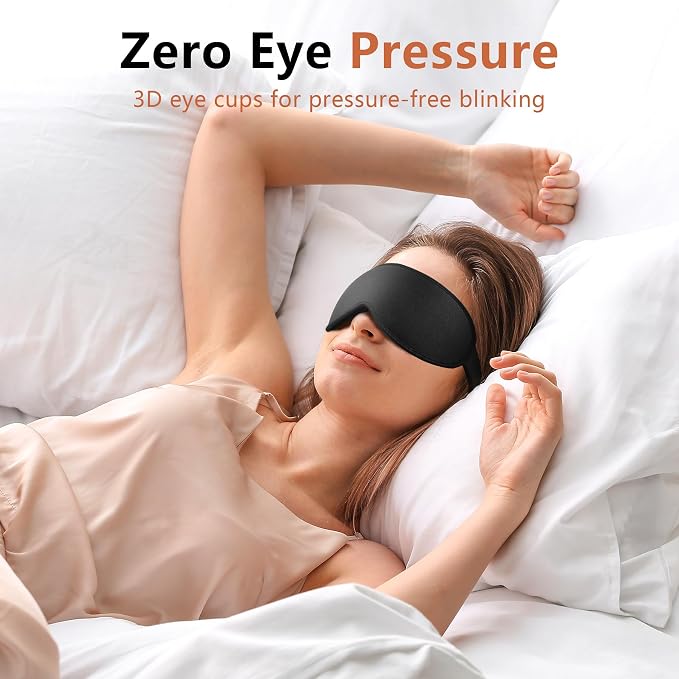 Sleep Mask for Side Sleeper Women Men, Eye Mask for Sleeping Light Blocking - Image 6