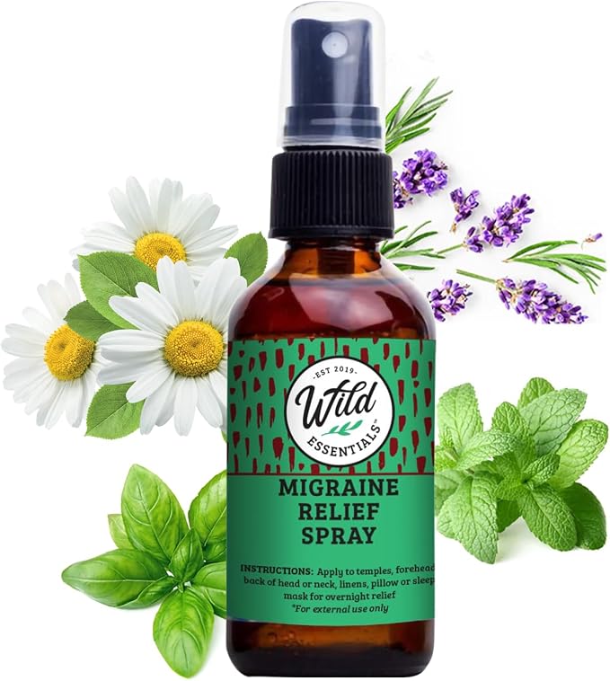 Wild Essentials All Natural Essential Oil Sprays, 2 Ounce, Organic Witch Hazel by WildEssentials