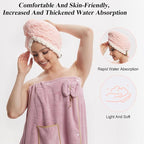 Hair Drying Towels, 19.7x31.5 inch Hair Towels - Image 7