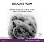 Loofah Sponge Bath Sponge for Women Men 4 Pack - Image 3