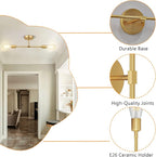 FadimiKoo 2-Light Gold Sconces Wall Light Fixtures, Bathroom Vanity Light - Image 3