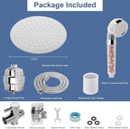 HarJue Filter Shower Head, High Pressure 8 Inch Rainfull - Image 8