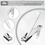 Bememo 24 Pcs Stainless Nail Clippers Set 2 Sizes Fingernail and Toenail - Image 3