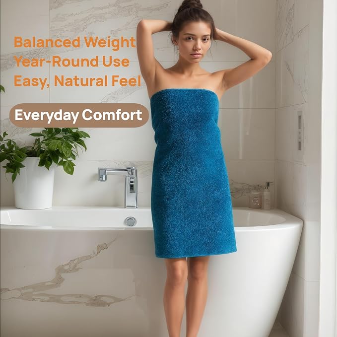 Bath Towels 4 Pack, 30 x 60 Inches, Large 100% Cotton Towels, Comfortable - Image 5