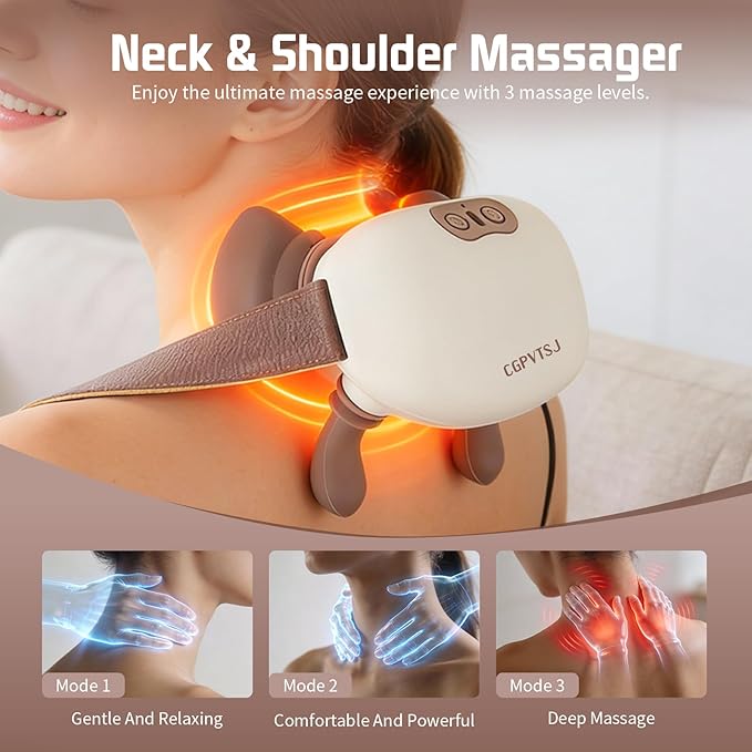 Neck Massager with Heat Portable Hand Massager - Image 2