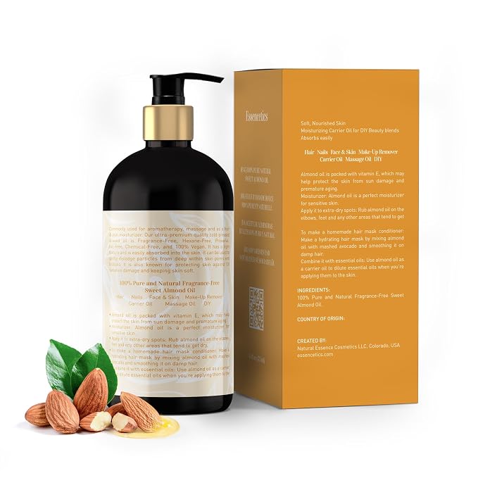 Sweet Almond Oil Organic 16 oz - Image 2