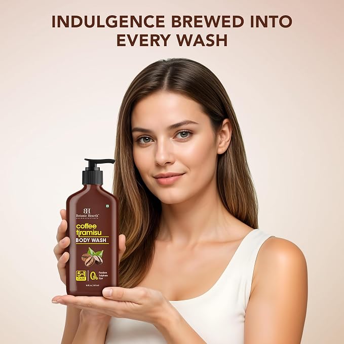 Botanic Hearth Coffee Tiramisu Body Wash – 5-in-1 Nourishing Cleanser - Image 8