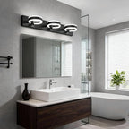 LED Bathroom Light Fixtures, 24inch Black Vanity Lights, Modern 3 Light Acrylic - Image 2