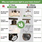 Zarbitta 3-Light Bathroom Light Fixtures, Modern Vanity Light - Image 2
