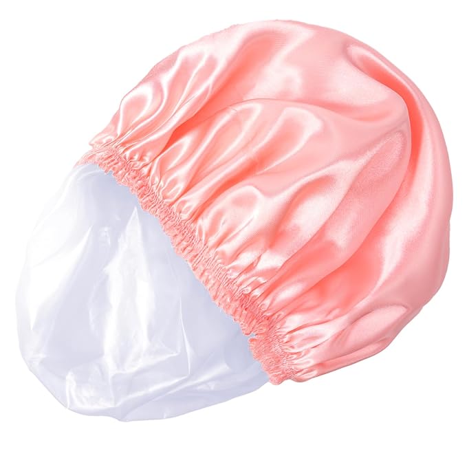 Shower Caps for Women, Double Layers Shower Cap Reusable Waterproof, Bathing - Image 8