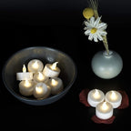 JUNPEI Battery Operated Powered Tea Lights : Realistic Tea Lights Flickering - Image 3
