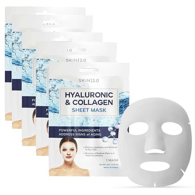 Skin 2.0 Hyaluronic Acid & Collagen Sheet Mask by Skin20