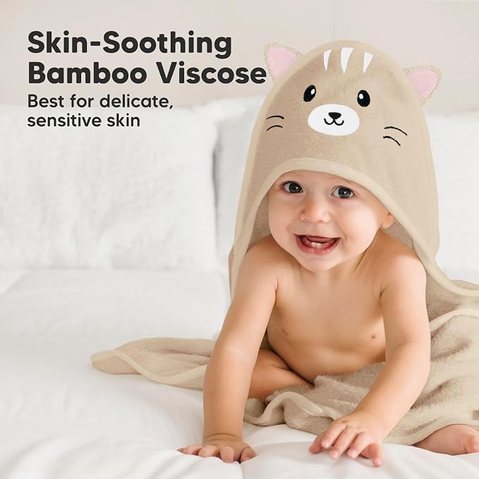 KeaBabies Hooded Baby Towel for Newborn - Image 3