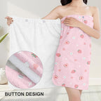 Absorbent Bath Towel Wrap Set for Women, Microfiber Shower Robe Body Towel - Image 5