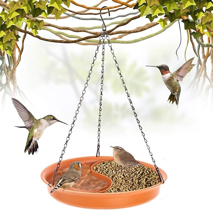 CARGEN Hanging Bird Bath for Outdoors by CARGEN
