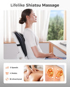 Boriwat Back Massager with Heat, 3D Kneading Massage Pillow - Image 4