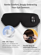 Heated Eye Mask for Dry Eye Relief, Cordless Warm Compress Sleep Mask - Image 6