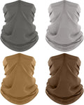 ROXUN 4 Pack Neck Gaiter, Cooling Breathable Face Mask UV Protection Scarf by Roxun