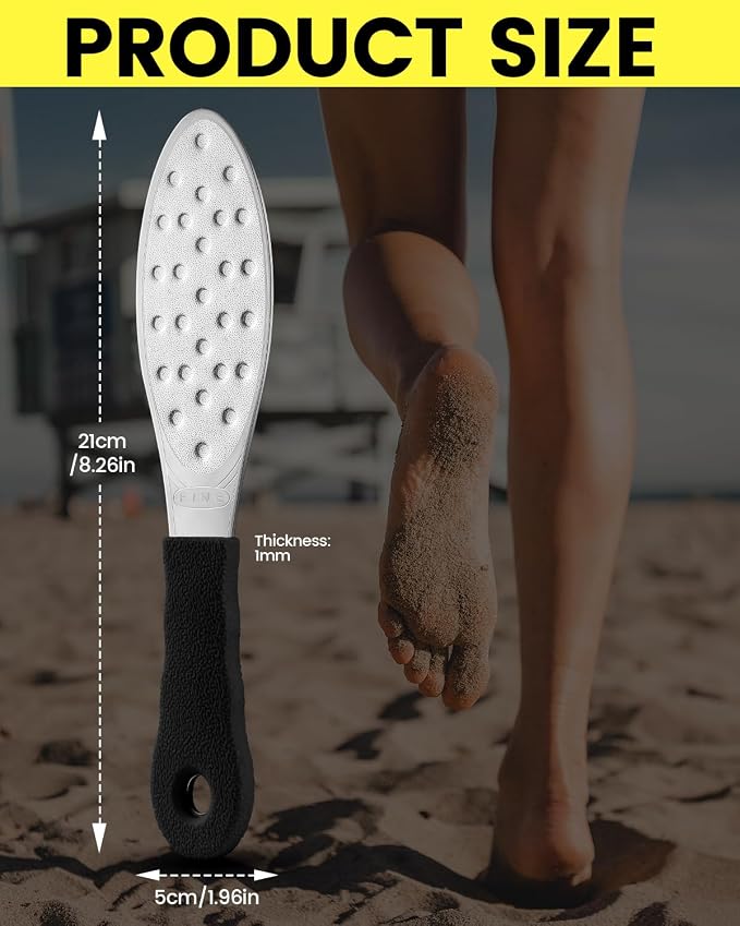 BEZOX Slim Portable Metal Foot File – Double-Sided Callus Remover - Image 6