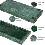 Marble Bathroom Vanity Tray, Luxury Natural Stone Small Decorative Tray - Image 3