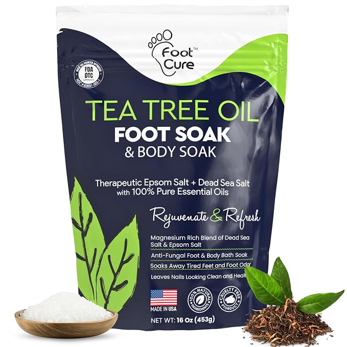 Tea Tree Oil Foot Soak with Epsom Salt by FOOTCURE