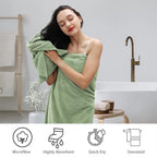 Hand Towels Set 2 Pack-16“x31”, Ultra Soft Microfibers Bathroom Towel Set - Image 2