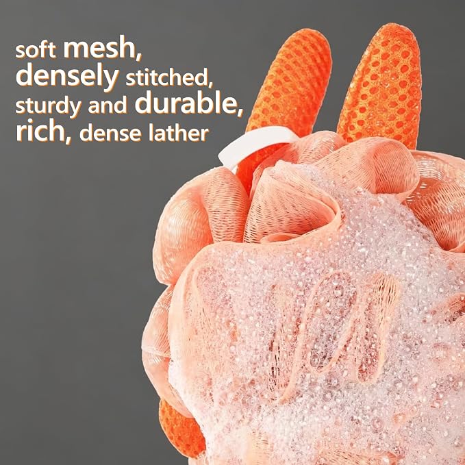 Kids Loofah, Cute Cartoon Animal Kids Bath Sponge - Image 2