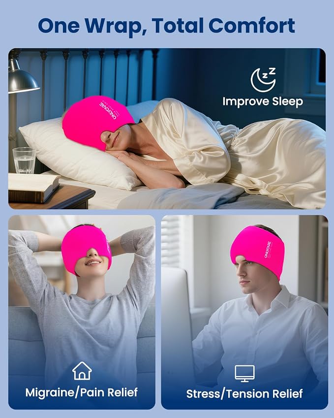 Upgraded Migraine Relief Cap, ONLYCARE Headache Relief Cap, Soothing Migraine - Image 5