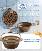 Ice Face Bowl with Built-in Ice Tray, Collapsible Silicone Facial Ice Bath Bowl - Image 4