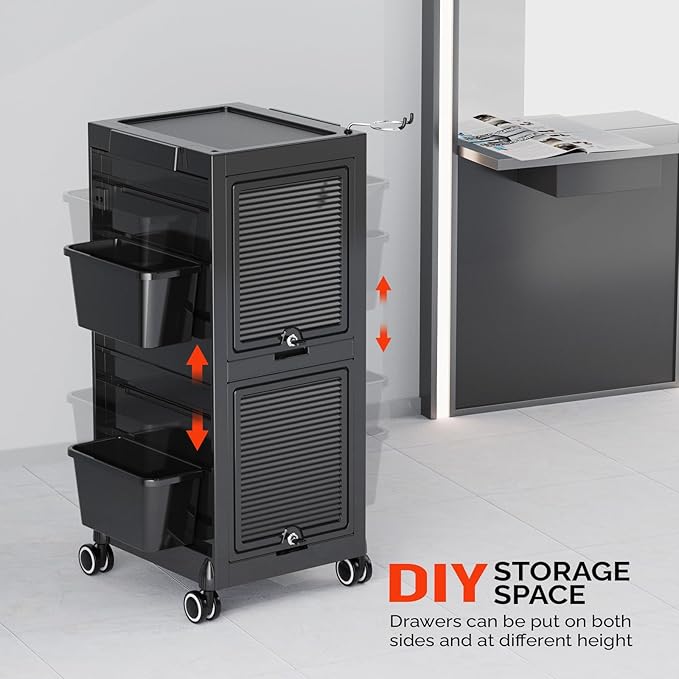 OmySalon Salon Trolley Cart, Hair Stylist Station - Image 4