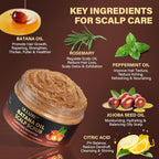 Scalp Scrub, Batana Oil Scalp Exfoliator 2-in-1 Clarifying Shampoo - Image 6