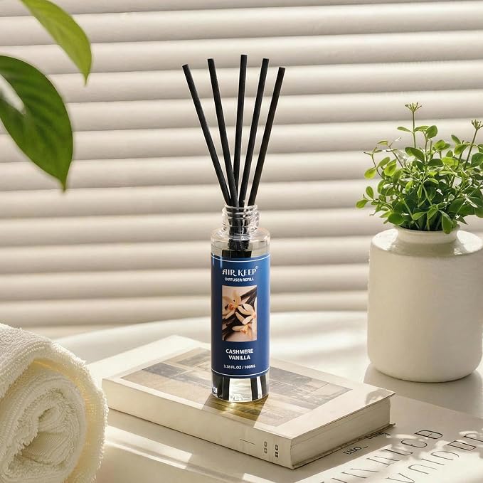 Airkeep Reed Diffuser Oil Refill/Cashmere Vanilla/3.38 oz / 1 Pack/Air - Image 3