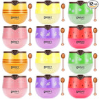 DMSKY 12 PCS Bee Lip Balm Lip Mask Honey Pot, Propolis Sleeping Lip Mask by DMSKY