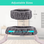Microfiber Spa Headband 3-Pack, Soft Terry Cloth Headband - Image 6