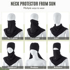SATINIOR 3 Piece Balaclava Face Cover Sun Protection Neck Cover Summer - Image 4