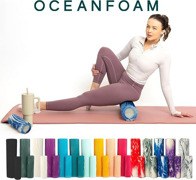 Oceanfoam Ripple Travel Foam Roller Firm Mini Foam Roller - Image 9