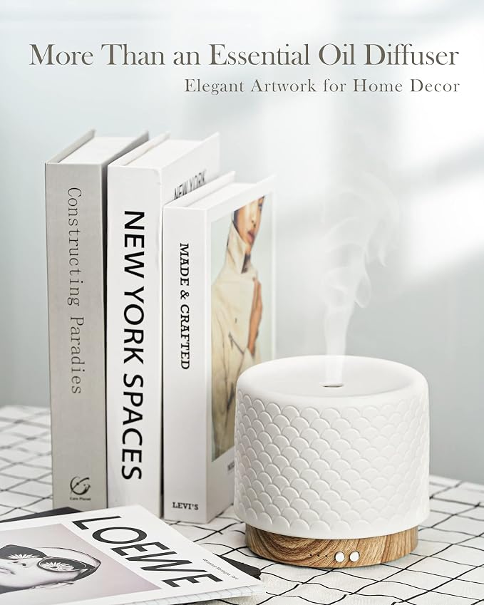 Essential Oil Diffuser - 280ml Ceramic Diffuser - Image 5