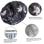 Shower Cap for Women, Double Layers Shower Caps Reusable Waterproof, Bathing - Image 5