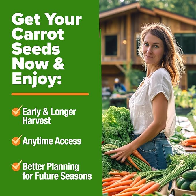 HOME GROWN Rainbow Carrot Seeds 10 Variety Mix 3350+ Heirloom Non-GMO Seeds - Image 6