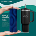 Oceanfoam Ripple Travel Foam Roller Firm Mini Foam Roller - Image 2