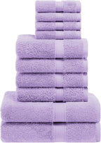 Superior Egyptian Cotton Pile 10 Piece Towel Set, Includes 2 Bath, 4 Hand - Image 2