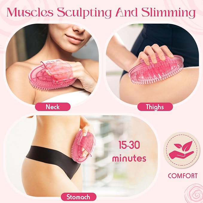 2 Pcs Meridian Massage Brush Magnetic Full Body Meridian Brush Beauty Salon - Image 5